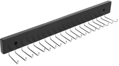 Zerodeko - Soporte de almacenamiento para corbatas, soporte para cinturón de pared, colgador, suspensión de cinturón de pared, organizador de corbatas, percha con ganchos de metal