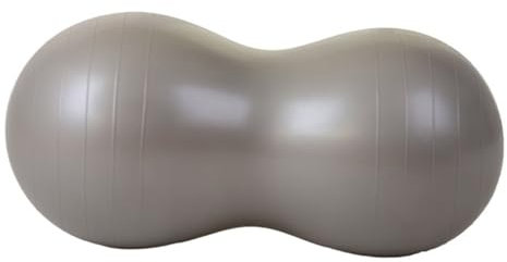 Erdnuss-Yoga-Ball für Zuhause, Fitnessgeräte, Sport, Fitnessstudio, Yoga, Pilates, Training, mit Pumpe, 90 x 45 cm, Grau