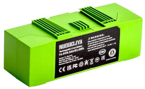 Batterie de rechange Li-ion pour iRobot Roomba e et i Series i7+ i7 7150 7550 i7550 14,4 V 6500 mAh