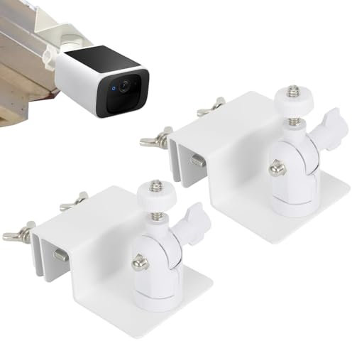 Tonton Dachrinnenhalterung, kompatibel mit eufy Security SoloCam S220/C210, eufyCam 2C/2C Pro, 3/S330, 2/2 Pro, 3C/S300, 360° verstellbare wetterfeste Halterung für Eufy Überwachungskamera, 2 Stück