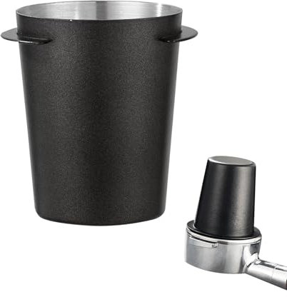 58mm Dosing Cup, Coffee Accessories Barista Espresso Dosing Cup, Fits 58mm Barista Portafilter, Stainless Steel Coffee Dosing Cup, 58mm Dosing Funnel Espresso Coffee Machine Accessories, Black