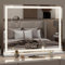YOURLITE Miroir de Maquillage Hollywood Lumineux avec Diamant écrasé, Miroir Coiffeuse LED Dimmable et 3 Couleurs de Lumière, avec Port USB, Type-C et Miroir Grossissant 10x, Contrôle Tactile, 70x57