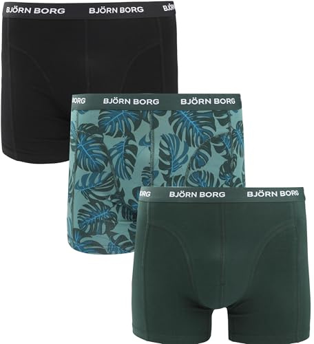 Björn Borg Herren Noos Kontrast Solids 3er-Pack Pack Boxershorts