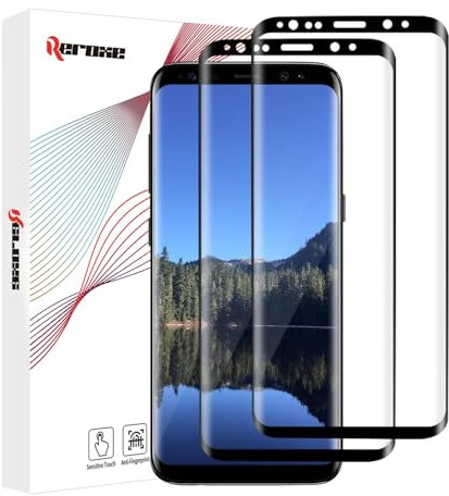 REROXE 2 Stück Schutzfolie für Panzerglas für Samsung Galaxy S9 Plus, 3D 9H Härte Splitterfest Samsung S9 Plus Folie, Anti-Öl Anti-Staub Bruchsicherheit S9 Plus Schutzglas