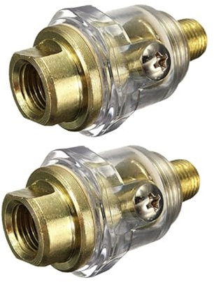 Tofficu 1 Satz Mini Oiler Pneumatischer Öler Zubehör Für Werkzeug Leicht Und Tragbar Einfache Installation Langlebig Und Robust Kompatibel Mit Druckluftkompressoren 2 Stück