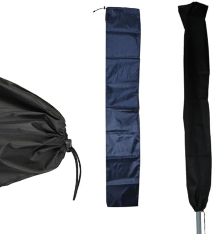 Monal Waterproof Rotary Airer Cover – Black Outdoor Protective Cover for Rotary Washing Lines – Weatherproof, UV-Resistant, and Zipper Closure – Fits Most 40–60m Airers