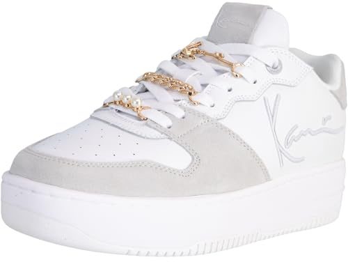 Karl Kani 89 UP Logo PRM Women Sneaker Trainer Schuhe (White/Grey, EU Schuhgrößensystem, Erwachsene, Numerisch, M, 38)
