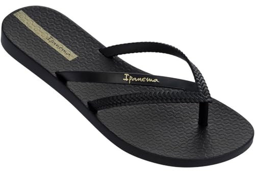 Ipanema Womens Bossa Flip Flops Sandals Black 4 UK