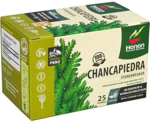 Chanca Piedra Tea 25 Sachets de The du Perou (Stone Breaker)