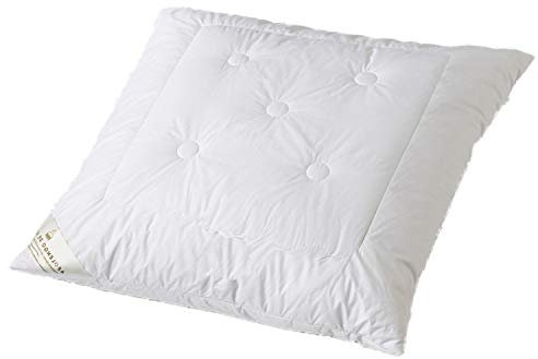 Abolengo de Alpaca Alpaka Kopfkissen mit feinstem Baby Alpaka versteppt 80x80cm, medium-fest (Füllung: Schurwollkügelchen)