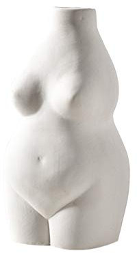 Carolilly Keramikvase Minimalistische Blumenvase Blumenarrangement Behälter Büro Haus Deko Vintage Dekoration Kreativ Keramik Ornamente Geschenk (Beige, Einheitsgröße)