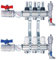 Nordic Tec Heizkreisverteiler mit Kugelhähne Flussmesser Topmeter Thermometer 3 Heizkreise (3 Heizkreise)