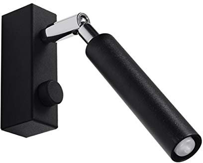 SOLLUX lighting EYETECH 1 Aplique Acero Cilíndrico Diseño Minimalista Moderno para Dormitorio Salón Industrial Lofty G9 A++-E 3/10/20 cm 1x Fuente de