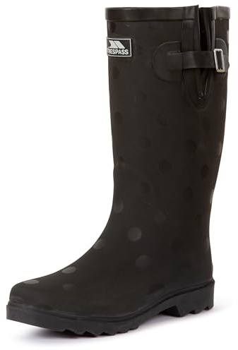 Trespass Damen Elena Welly Stiefel, Black Polka Dot, 37