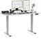 FLEXISPOT Höhenverstellbarer Schreibtisch Elektrisch,3-Fach Teleskop & Dual-Motor, Belastbarkeit 160 KG,Bürotisch mit Memory-Funktion&Anti-Kollisionssystem(140 x 80 cm Weiß, Gestell Grau)