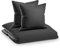 sleepwise Juego de ropa de cama de verano 200 x 200 cm, 3 piezas, respetuoso con el medio ambiente, suave, transpirable, no necesita planchado y no se arruga. Juego de funda nórdica