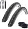 2 x Schwalbe Winter Fahrradreifen K-Guard Reflex Winterreifen 42-622 (28 x 1,60) + 2 Schwalbe AV17 Schläuche inkl. 3 Reifenheber