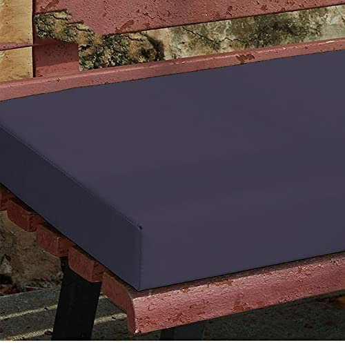 Bankkissen, Benutzerdefinierte Größe Langes Stuhl-Sitzkissen Outdoor Indoor Garten Schaukelstuhl Sitzpolster Wasserdicht Anti-Rutsch-Fenster-Sitzkissen (Dunkelgrau, 100 x 35 x 5 cm)
