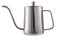 Cafetera de cuello de cisne, hervidor de cuello de cisne de acero inoxidable con boquilla estrecha para café de goteo manual (plata, 350 ml)