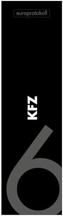 Rückenschild 'Kfz' für DIN A4 Ordner, beschriftetes Einsteckschild im Format 53 x 186 mm, passend für 8 cm Ordner mit Einstecktaschen