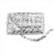 FINELYCR 25 m Paillettenband Silber, S-Form Pailletten Trim, Paillettenband Glitzer, Garniture à Paillettes Geeignet für Bühnenkostüme, DIY-Näharbeiten, Vorhänge und Hüte (15 mm)