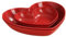 Generic Piatto Rosso a Forma di Cuore, Frutta dell'Amore, Nozze Festivo, Spuntini, Noci, Biscotti (2 Pezzi S e 2 Dischi L), AM0X350L442GB