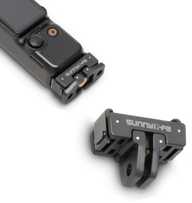 Lokyoyo Foldable Quick-Release Adapter for DJI Osmo Pocket 3 - Tripod-Ready 1/4 Screw, Works with Pocket 3 Accessories