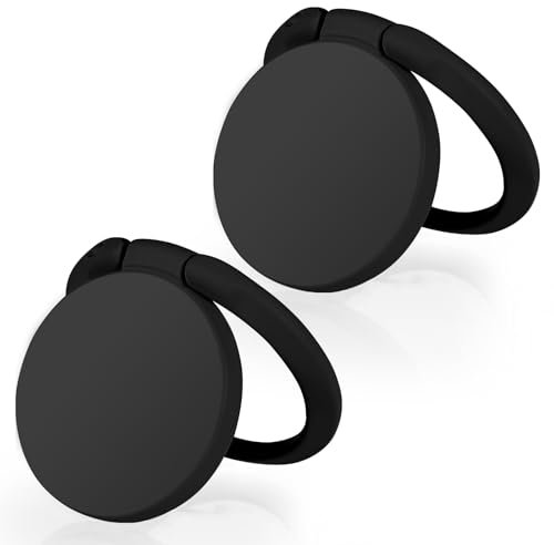 Dimeho Magnetischer Handy Ringhalter, Handy Fingerhalterung Smartphone Ring Handy-Griffhalter Fingerring-Ständer 360-Grad-Drehung, Telefon-Ständer Kompatibel mit Smartphones und Hüllen