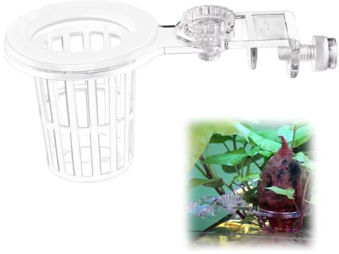 DONGKER Aquarium Plant Holder,Hanging Fish Tank Pothos Holder 5cm/2.0 Height Adjustable Range for Fish Tank Wall Thickness up to 1.5cm/0.6