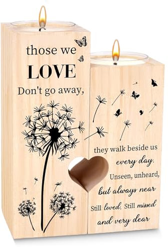 Tyafzzn Memorial-Kerzenständer, Trauerkerze, Trauerlicht, Trauer Geschenke, Trauergeschenke für Hinterbliebene, Kerze Verstorbene Hochzeit