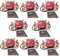 Shelly 8 Pezzi di Supporto per Tastiere Cartaceo + 16 Estensioni per 29 Relè: Plus 1, 1 Mini Gen3, 1PM Mini Gen3, 2PM, 2.5, RGBW 2, PM, i4, Dimmer 2, Guida DIN