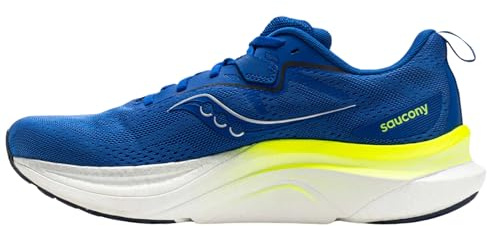 Saucony Herren Laufschuhe Tempus 2, Lapis White, 44.5 EU, Netz, Synthetik, Mid-Top, Pull-On, Leder, Einfarbig, Komfort, Sport, Laufen, Herbst, Winter, Indoor, Office, Passt gut zur Größe