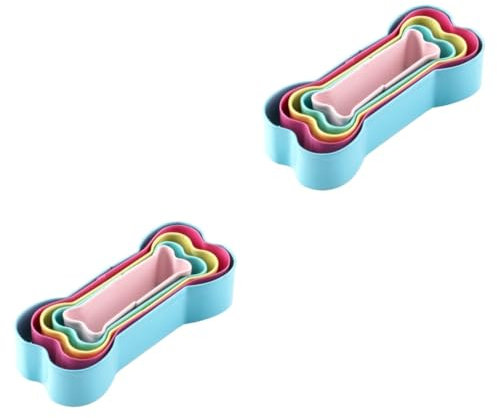 MAGICLULU 2 Sätze Keksform Keksausstecher Hundeknochen Kreativer Ausstecher Backform Kekse Party-cookie Hundeknochen-ausstechformen Für Leckerlis Party-ausstechformen Gebäck 5 Stück * 2