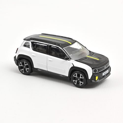 Renault 4 E-Tech Electrique 2025 Blanc Glacier et Noir 1/64