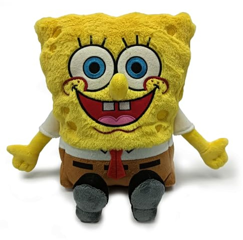 Warmies Plush SpongeBob from Nickelodeon’s SpongeBob SquarePants, Microwavable Heat Pad, Weighted Heatable Plushie Gently Scented with French Lavender