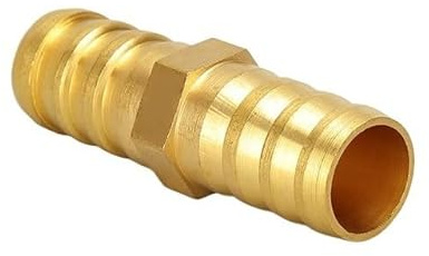 Hose Connector, 1Pc Copper Pagoda Brass Barb Pipe Fitting for Air Fuel Water Multiple Types OD 6-12mm(2 Way,Od 6 Mm)