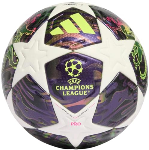 adidas UEFA Champions League Final Pro FIFA Quality Pro Ball JX9077, Unisex Footballs, Purple, Size 5