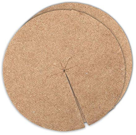 La cordeline Lot de 2 Disques de Paillage en Feutre Jute Ø 60cm NATURELLE CJN10H