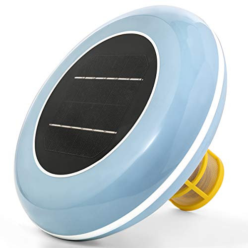 XtremepowerUS 90119 Sistema ionizzatore per piscina con purificatore solare, blu