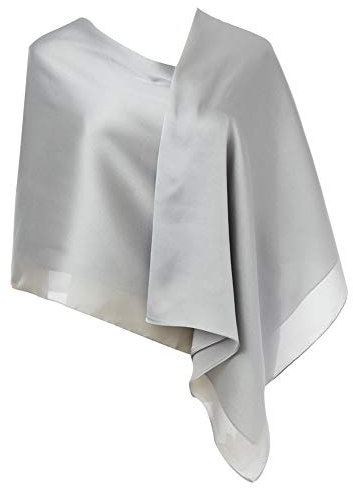 CYZLANN Damen-Schals, 100 % Seide, lange, leichte Schals für Damen, GRAU, 71' x 35' (Appro)