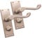 Satin Nickel Victorian Scroll Lever Latch Lock Bathroom Privacy Door Handles, Suitable for All Types of Internal Doors (Privacy Handle)