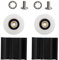 Sliding Door Pulley Wheels, 2pcs Greenhouse Sliding Door Kit 22mm Greenhouse Door Wheels Halls Greenhouse Door Roller Replacement Kits