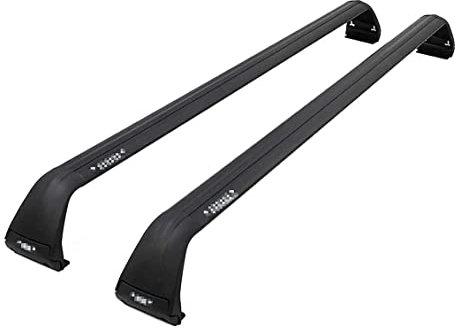 2 StüCk DachträGer Crossbar für Jeep Wrangler jk jl 2007-2021, Aluminium FüR Car Top GepäCkträGer Schiene Einstellbare AbschließBar TragfäHigkeit RelingträGer Auto Styling ZubehöR