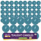 Lot de 75 bougies chauffe-plat parfumées de printemps de montagne,Bougies chauffe-plat parfumées,Bougies chauffe-plat bleues,Bougies chauffe-plat à combustion longue