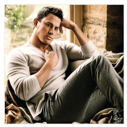 THEGIS Channing Tatum Leinwand-Poster, Schlafzimmer, Dekoration, Sport, Landschaft, Büro, Raumdekoration, Geschenk, ungerahmt, 30 x 30 cm