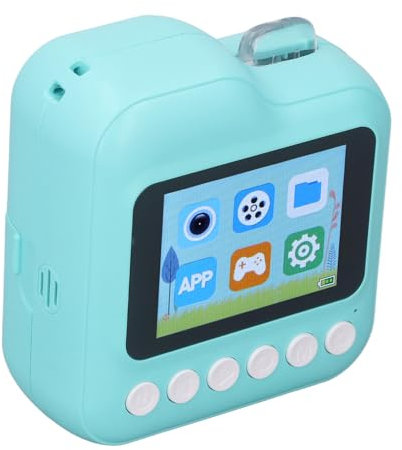 Fotocamera Digitale, Batteria da 1200 Mini Mini Fotocamera Portatile Portatile Facile da Usare in Tempo Reale Ad Alta Definizione con una Scheda da 32 G per il Viaggio (Roseo) (BLUE)