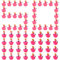50 Pièces Mini Flamant Rose, Résine Animal Miniature Jouet pour Bricolage Artisanat Ornement de Paysage Jardin Maison Maison de Poupée Décorations de Gâteaux Anniversaire Fête Décorations