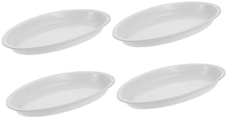 KONTONTY 4 Stücke Kunststoff Pflanzen Tabletts Oval Blumentopf Matten Wasser Erhalt Tablett Heavy Duty Anlage Untertassen Für Dekorative
