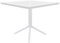 CLP Tisch Lenval 80 x 80 cm | Wetterfester Gartentisch mit UV-beständiger Oberfläche | Eckiger Balkontisch aus Polypropylen, Farbe:weiß