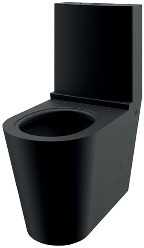 Delabie WC MONOBLOCO S21 mit Spülkasten Edelstahl matt schwarz